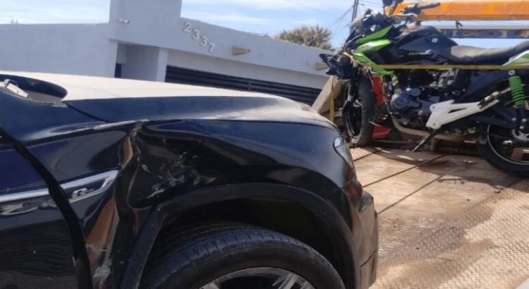 Motociclista resulta lesionado tras sufrir un accidente