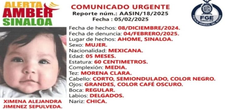 Denuncian robo de una bebé en los Mochis