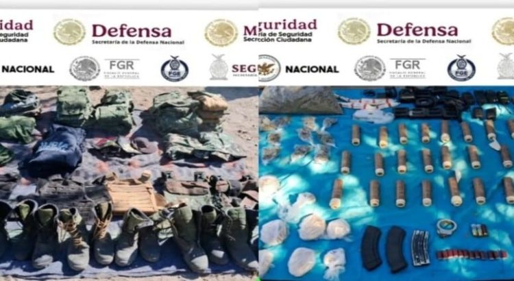 Marina incauta explosivos, droga, equipo táctico en Sinaloa