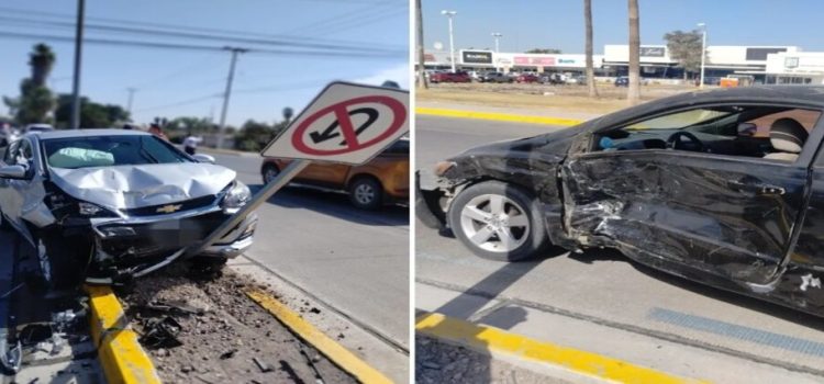 Accidente deja tres lesionados en Los Mochis