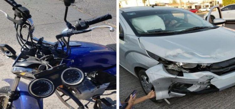 Accidentes dejan dos heridos y daños por más de cien mil pesos