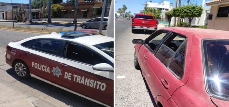 Choque en la colonia centro de Los Mochis deja dos lesionados