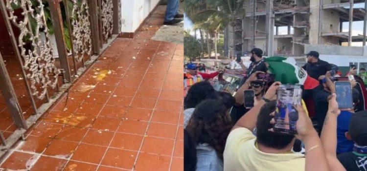 Hacen picnic y lanzan huevos a la casa de extranjero que corrió a albañil