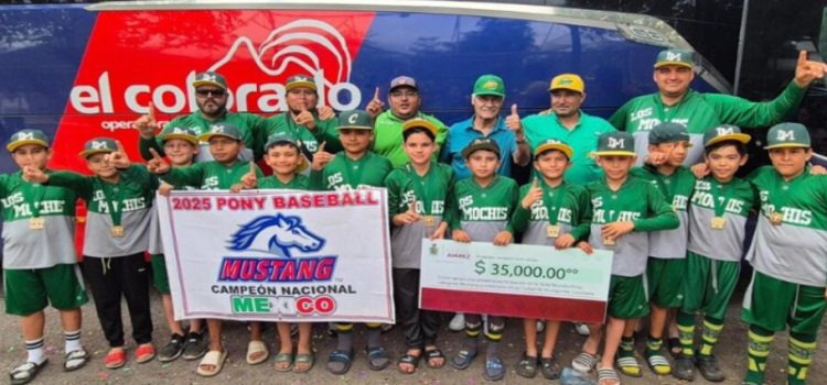 Reciben a los campeones del Torneo Nacional de Ligas de Beisbol en la categoría 9-10 años
