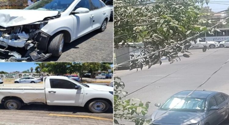 Accidente en la colonia centro dejó a dos lesionados