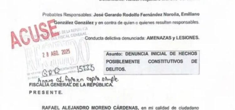 Denunció Alejandro Moreno a Gerardo Fernández Noroña Denunció Alejandro Moreno a Gerardo Fernández Noroña
