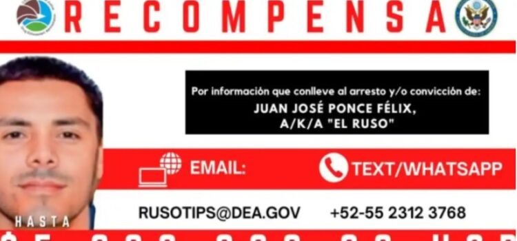Ofrece Estados Unidos 5 millones de dólares por la captura de “El Ruso” Ofrece Estados Unidos 5 millones de dólares por la captura de “El Ruso”